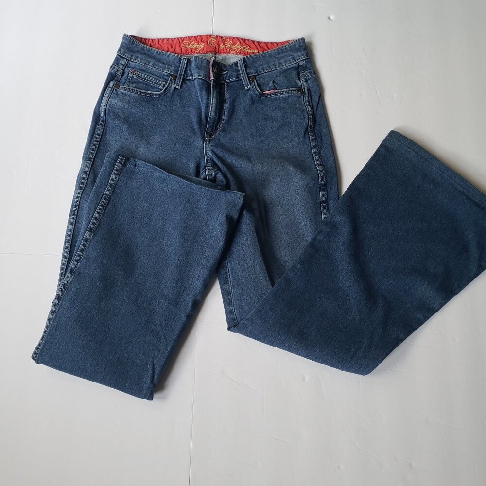 CJ By Cookie Johnson Felicity Flare Stretch Y2k Boho Cropped Jeans